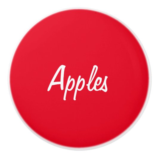 Apples Ceramic Knob. Keramische Knop (Voorkant)