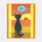 Apple's Fishy Idea Fleece Deken (Voorkant)