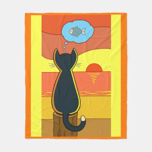 Apple's Fishy Idea Fleece Deken (Voorkant)