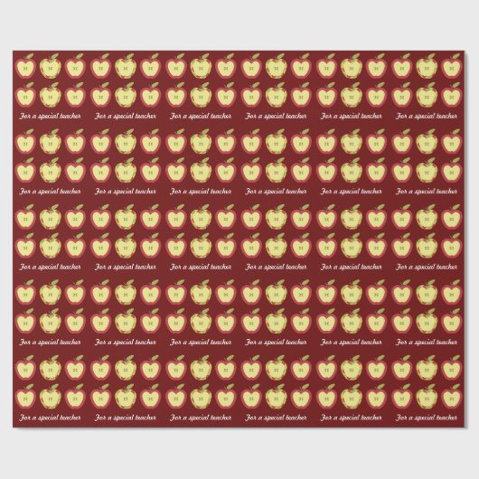 Apples for Teacher Appreciation Gift Wrap Cadeaupapier (Vlak)