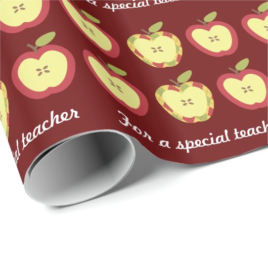 Apples for Teacher Appreciation Gift Wrap Cadeaupapier (Rol Hoek)