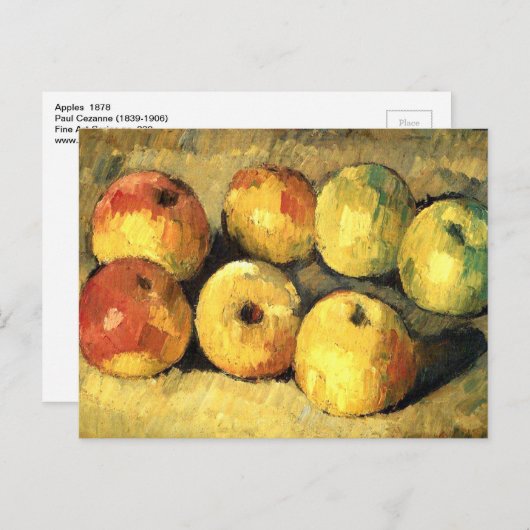 Apples  Impressionisme Cezanne Briefkaart (Voorkant / Achterkant)