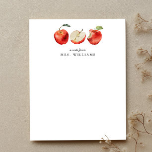 Apples leraar notitiekaartje