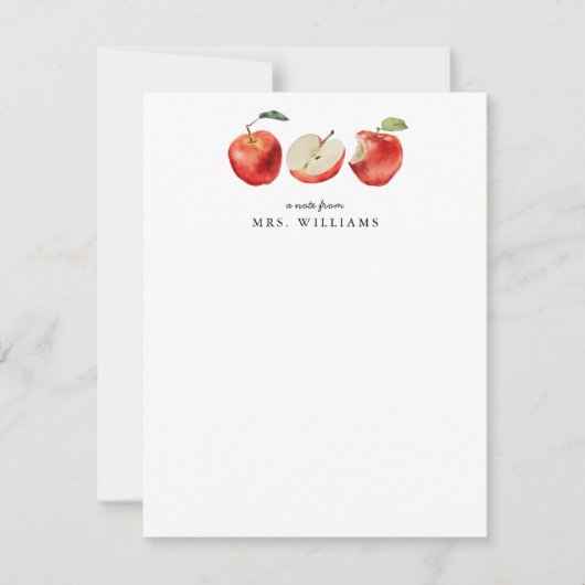 Apples leraar notitiekaartje (Voorkant)