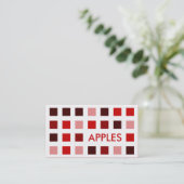 APPLES (moskeesvierkantjes) Visitekaartje (Staand voorkant)