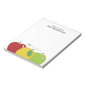 Apples Note for Teacher Notitieblok (Linkerzijde)