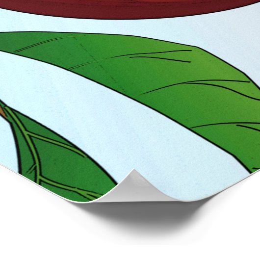 "Apples on a Branch"-druk met rand Poster (Hoek)