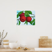 "Apples on a Branch"-druk met rand Poster (Keuken)