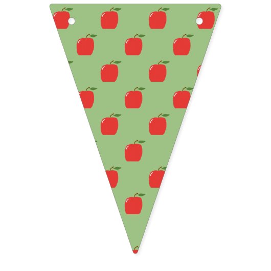 Apples Party Banner (Sage Groen & Rood) (Derde vlag)