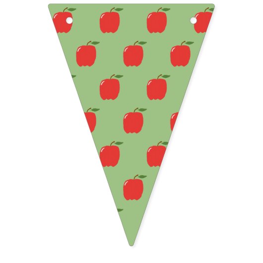 Apples Party Banner (Sage Groen & Rood) (Eerste vlag)
