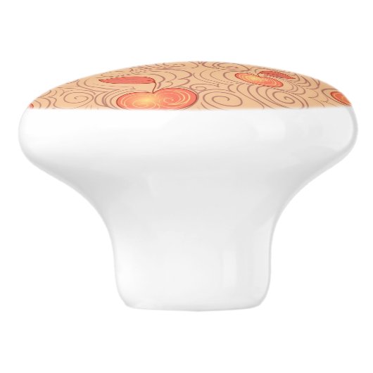 Apples Patroon Keramische Knop (Zijkant)