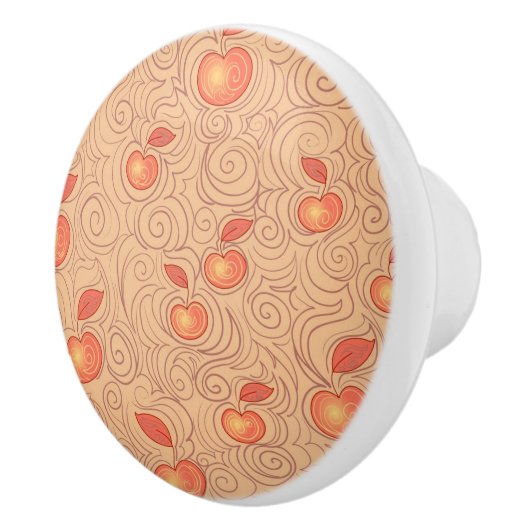 Apples Patroon Keramische Knop (Rechts)