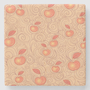 Apples Patroon Stenen Onderzetter