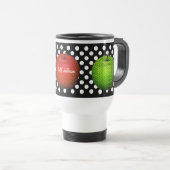 Apples & Polka Dots Teacher's Travel Mug Reisbeker (Voorkant rechts)