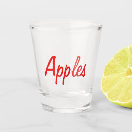 Apples Shot Glass Shot Glas