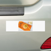 Applesauca met kaneel en oranje lepel bumpersticker (Op auto)
