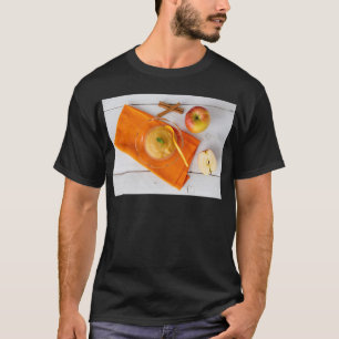 Applesauca met kaneel en oranje lepel t-shirt