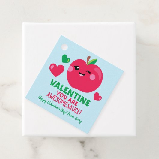 Applesaucom Valentijnsdag Cadeaubont Labels voor k (In situ)