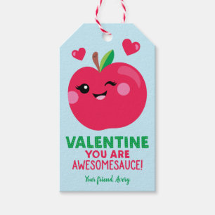 Applesaucom Valentijnsdag Gift Labels voor kindere Cadeaulabel