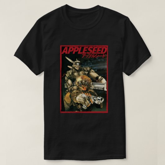 APPLESEED - Militaire actie Anime Cyberpunk 80 T-shirt (Design voorkant)