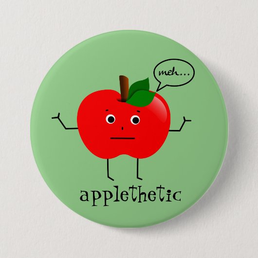 Applethetisch Ronde Button 7,6 Cm (Voorkant)