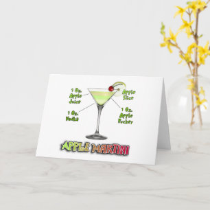 Appletini aka Apple Martini Cocktail Recipe Art Kaart