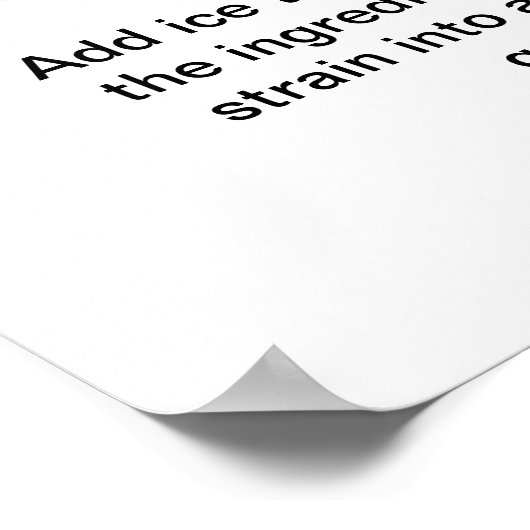 Appletini - Apple Martini Cocktail Recipe 16"x20" Poster (Hoek)