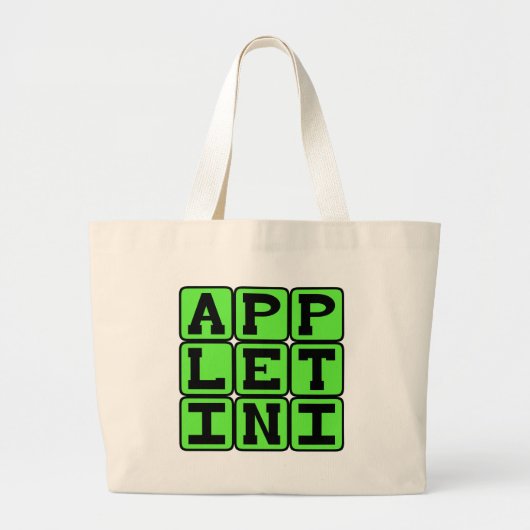 Appletini, Gesmaakte Martini Grote Tote Bag (Voorkant)