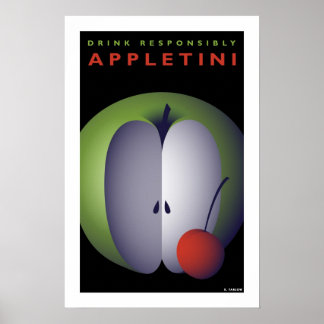 Appletini (klein Poster) Poster