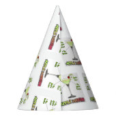 Appletini ook bekend als Apple Martini Cocktail Re Feesthoedjes (Achterkant)