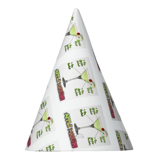 Appletini ook bekend als Apple Martini Cocktail Re Feesthoedjes (Rechts)