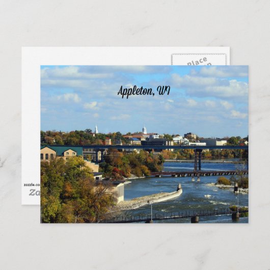 Appleton, landschapsfoto Wisconsin Briefkaart (Voorkant / Achterkant)