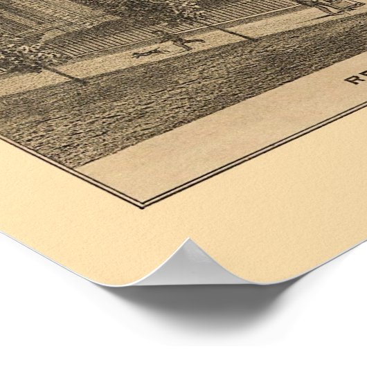 Appleton, MN Panoramic Map - 1874 Poster (Hoek)