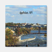 Appleton, schilderachtig WI-foto Magneet (Voorkant)