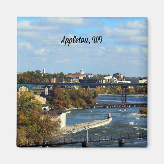 Appleton, schilderachtig WI-foto Magneet (Voorkant)