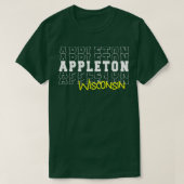 Appleton stad Wisconsin Appleton WI T-shirt (Design voorkant)