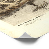 Appleton Wisconsin 1887 Antiek Panoramische Kaart Poster (Hoek)