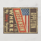 Appleton Wisconsin Briefkaart (Voorkant)