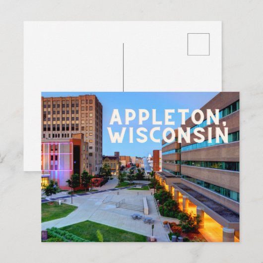 Appleton, Wisconsin Briefkaart (Voorkant / Achterkant)