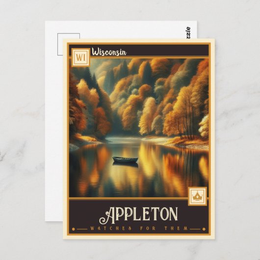 Appleton, Wisconsin |  Briefkaart (Voorkant / Achterkant)