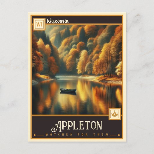 Appleton, Wisconsin |  Briefkaart (Voorkant)
