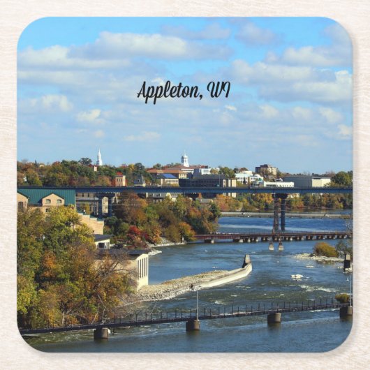 Appleton, Wisconsin landschapsfoto Kartonnen Onderzetters (Voorkant)