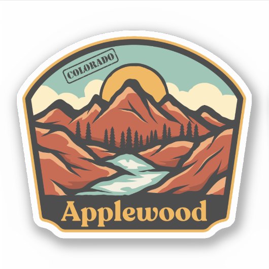 Applewood, Colorado Sticker (Voorkant)