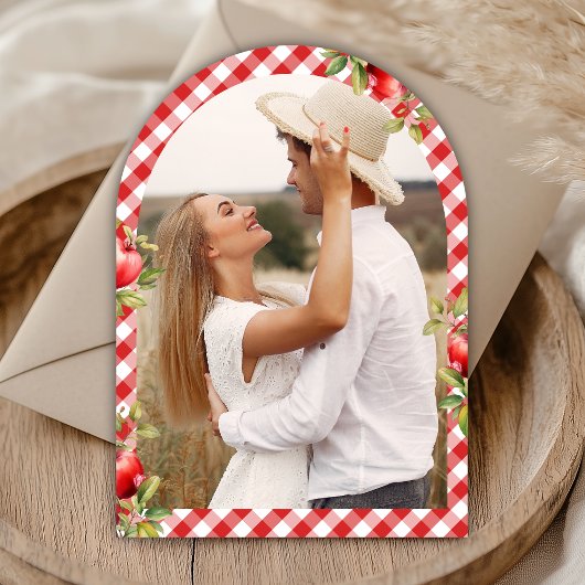Appley Ever After Arch Photo Apple Vrijgezellenfee Kaart