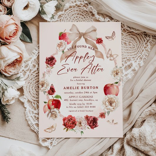 Appley Ever After Bloemrijke Bruidsdouche Kaart