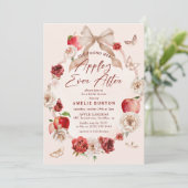 Appley Ever After Bloemrijke Bruidsdouche Kaart (Staand voorkant)