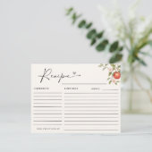 Appley EVER AFTER Bruiloftsfeest Recept Informatiekaartje (Staand voorkant)