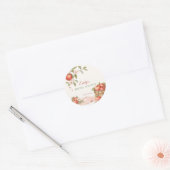 Appley EVER AFTER Bruiloftsfeestje  Ronde Sticker (Envelop)