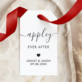 Appley Ever After, Caramelappel, Trouwen Cadeaulabel