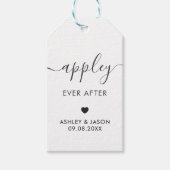 Appley Ever After, Caramelappel, Trouwen Cadeaulabel (Voorkant)